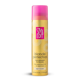 Style Edit Root Touch Up Spray gray-coverage for quick regrowth concealment.