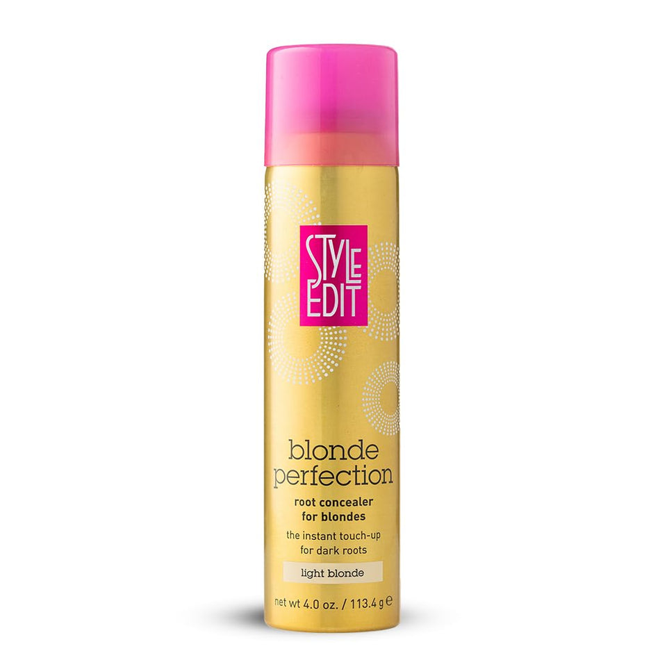 Style Edit Root Touch Up Spray gray-coverage for quick regrowth concealment.