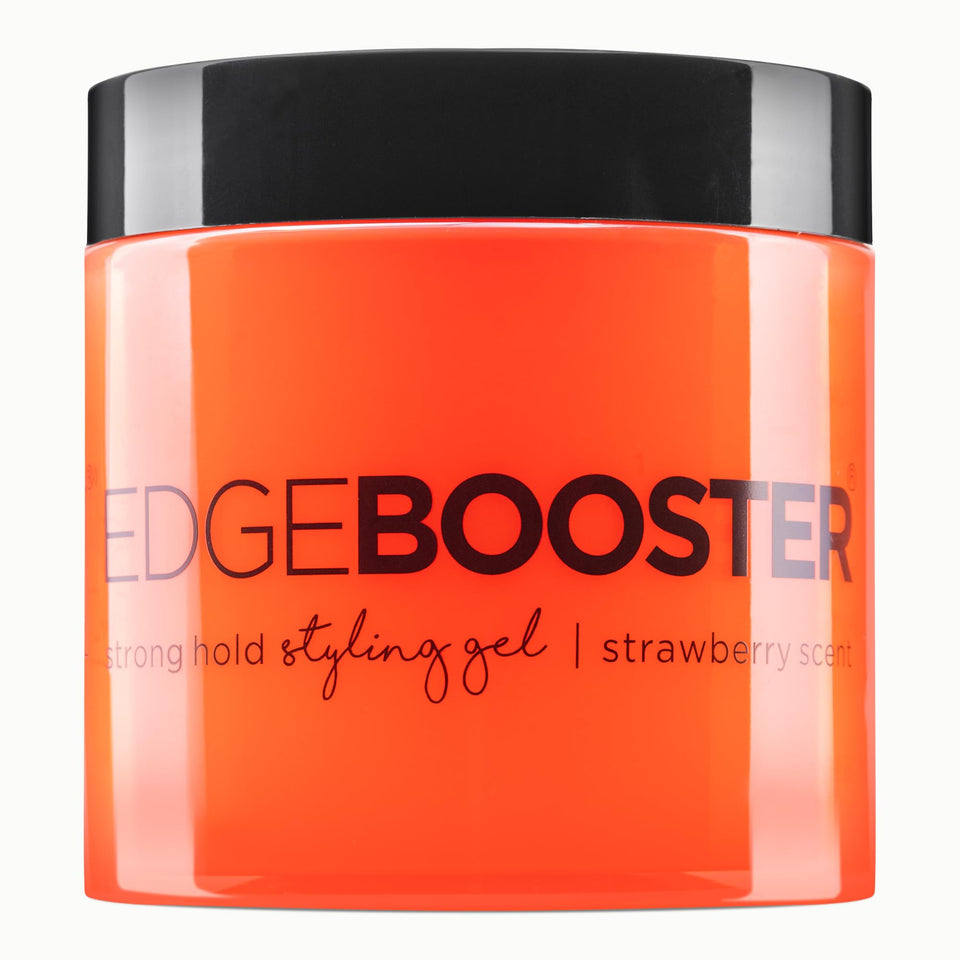 Style Factor EDGE BOOSTER bottle pour shows lightweight, alcohol-free hold.