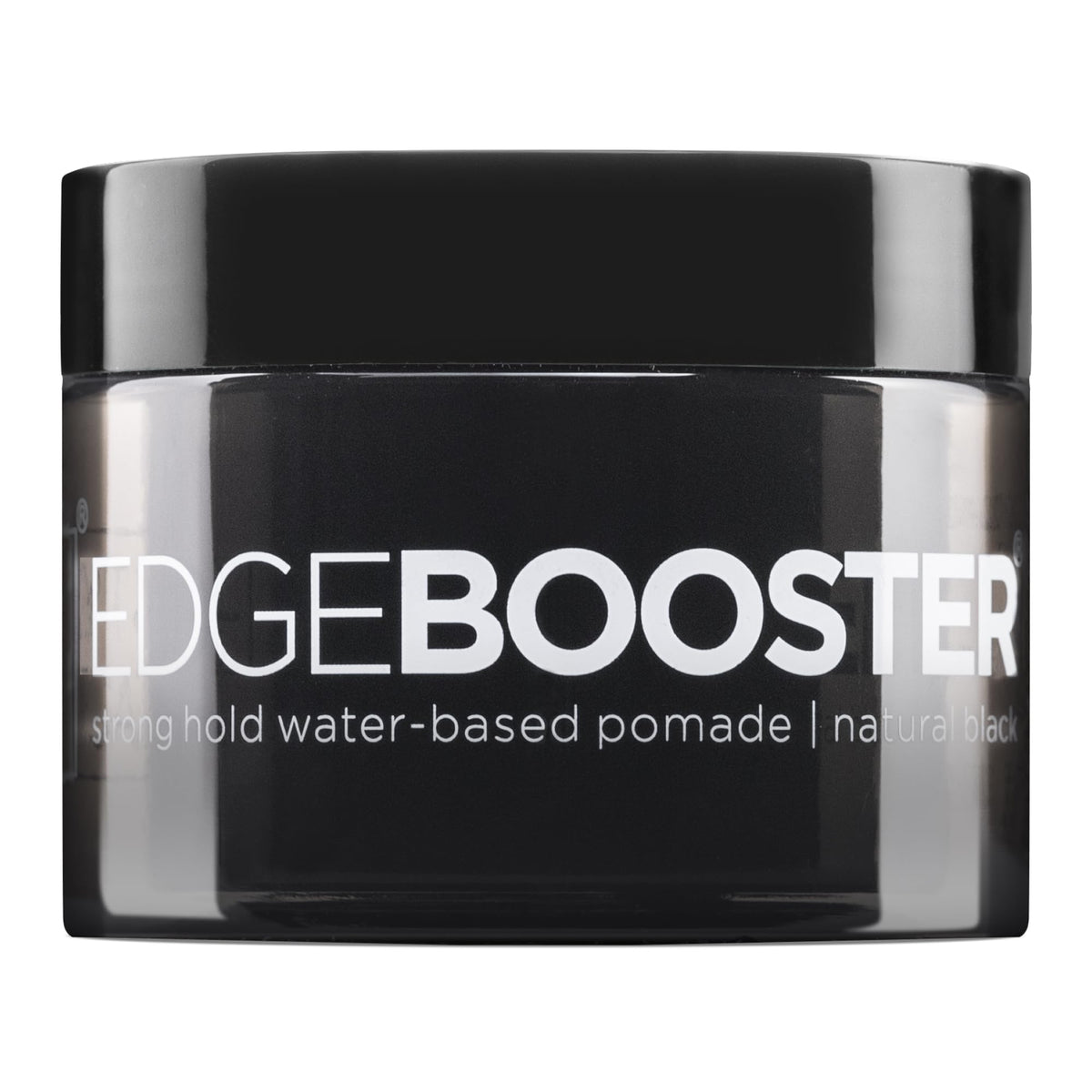 Style Factor Edge Booster Hideout bottle front shows the black tinted formula for gray coverage
