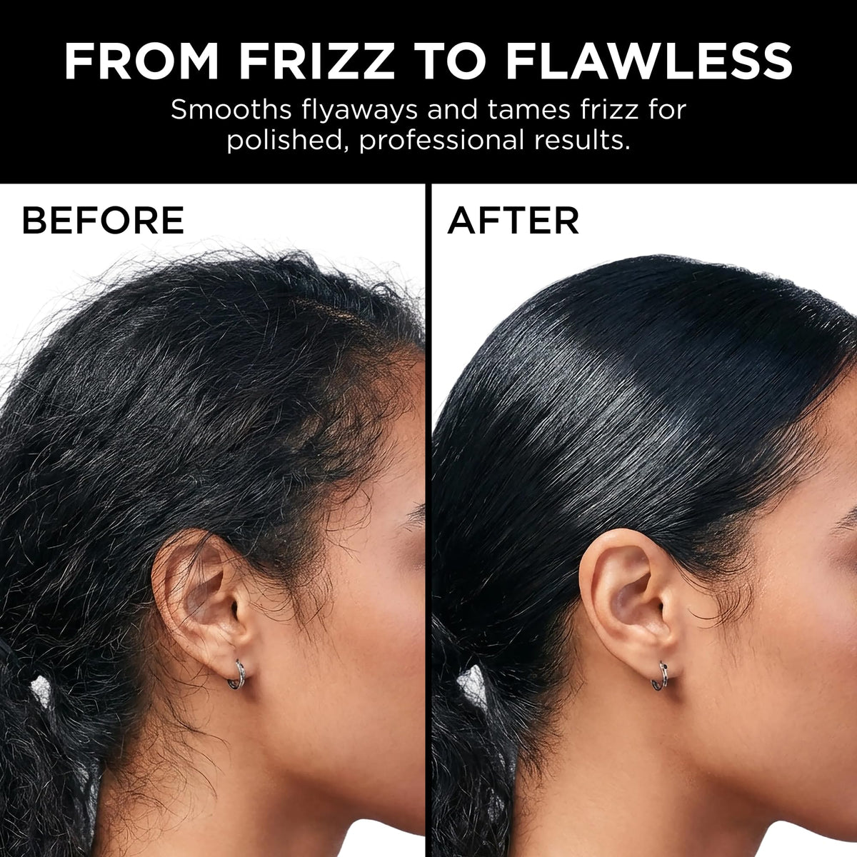 Style Factor EDGE BOOSTER gel on curly hair defines curls with frizz control.