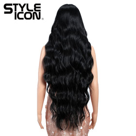 Style Icon 36-inch lace front cap detail showing adjustable fit and combs.