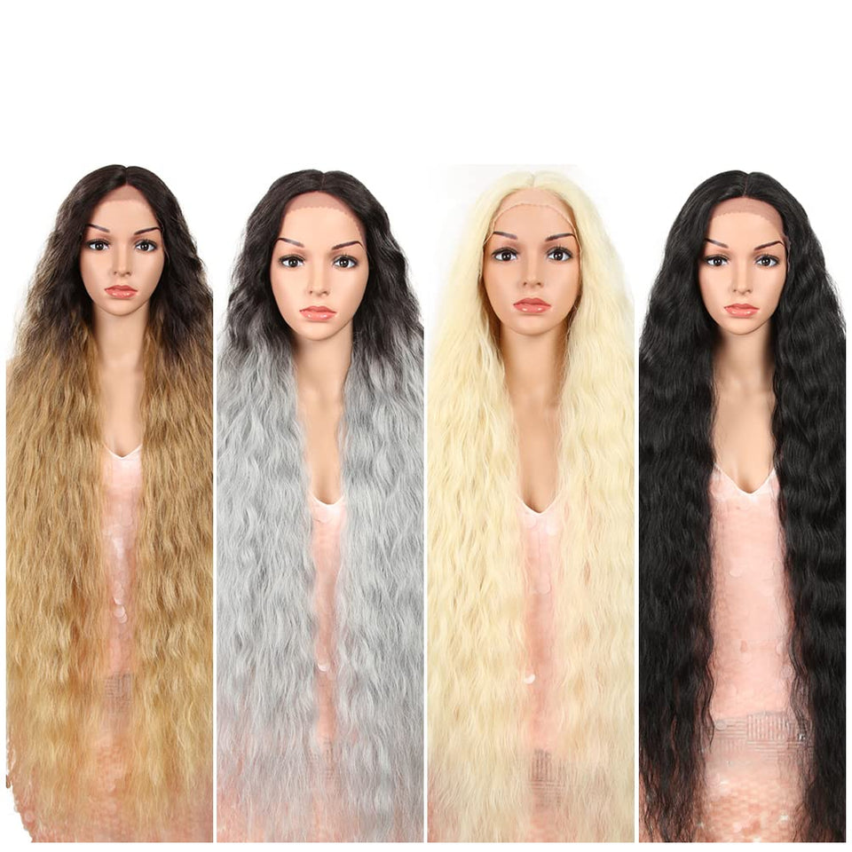 Style Icon 41inch lace-front wig features natural hairline for seamless styling.