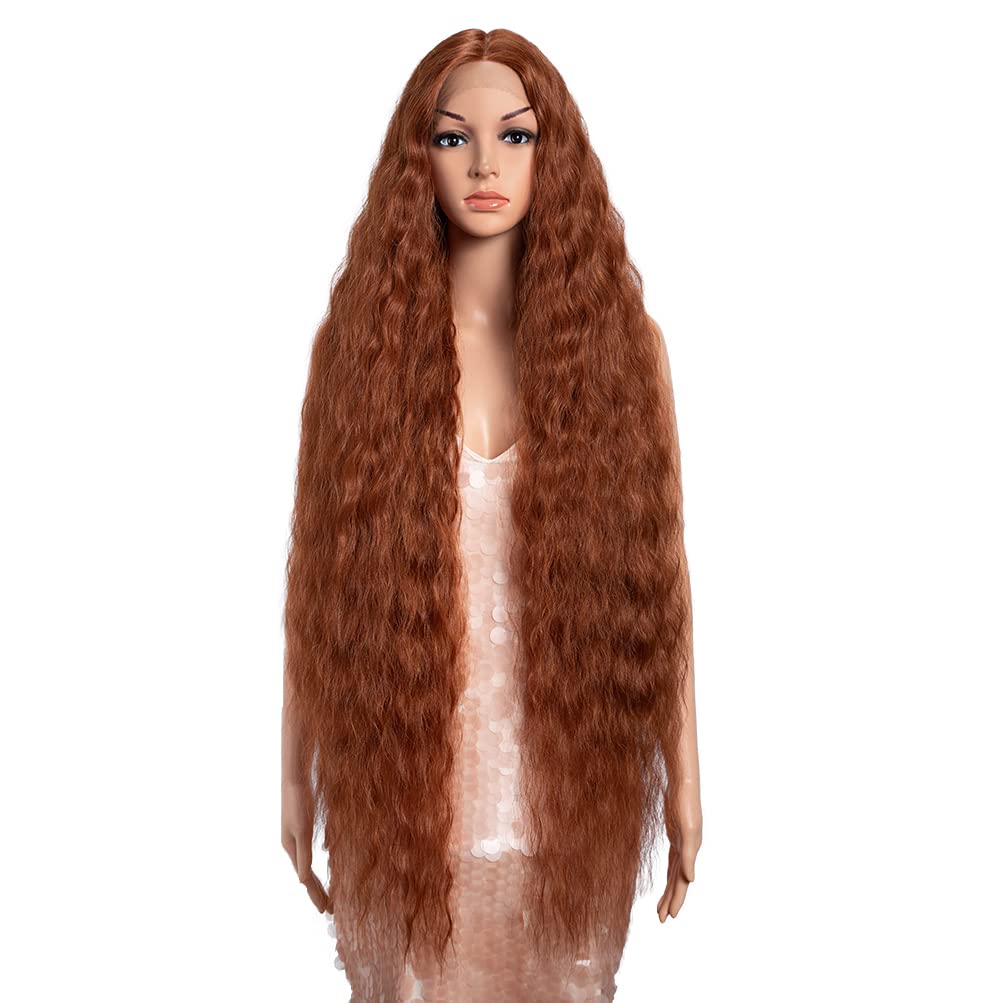 Style Icon 41-inch lace-front wig with natural hairline for daily wear