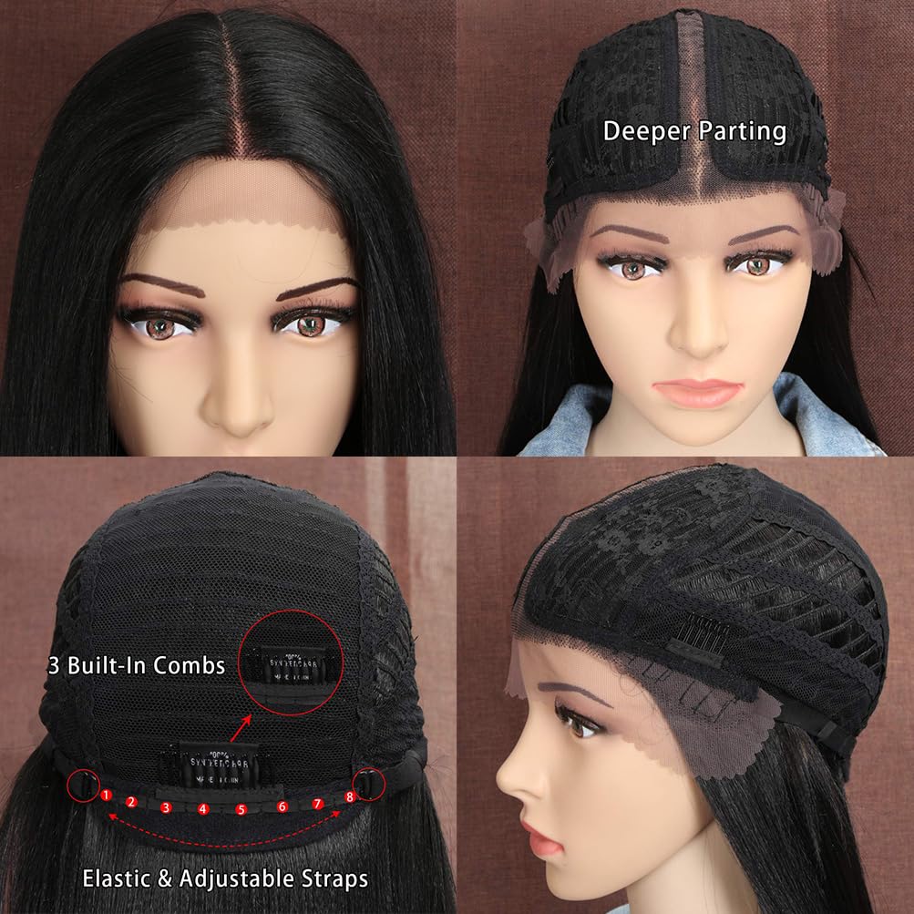Style Icon breathable lace cap design keeps wig comfortable.