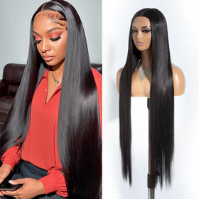 Style Icon deeper middle part wig with 6-inch part for natural fall.