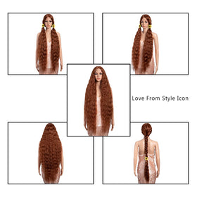 Style Icon heat-resistant synthetic fiber wig up to 160 C for versatile styling