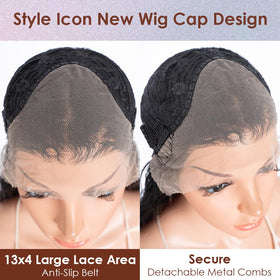 Style Icon three-clip secure-fit system prevents slipping