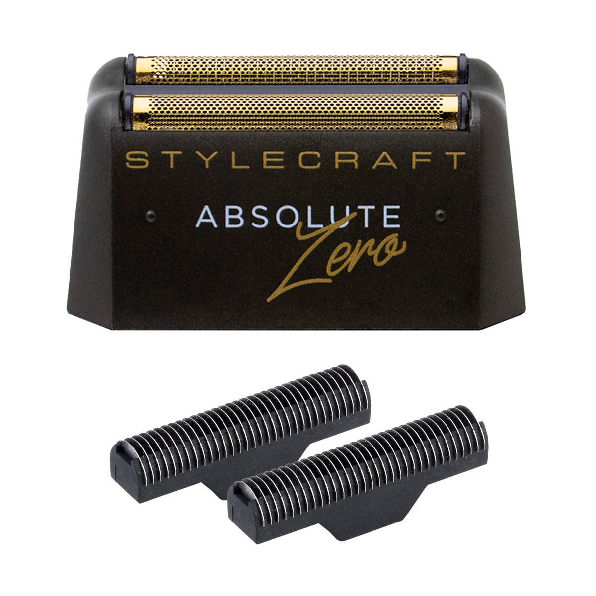 StyleCraft Absolute Zero gold titanium foil head with ultra-thin, skin-friendly glide.