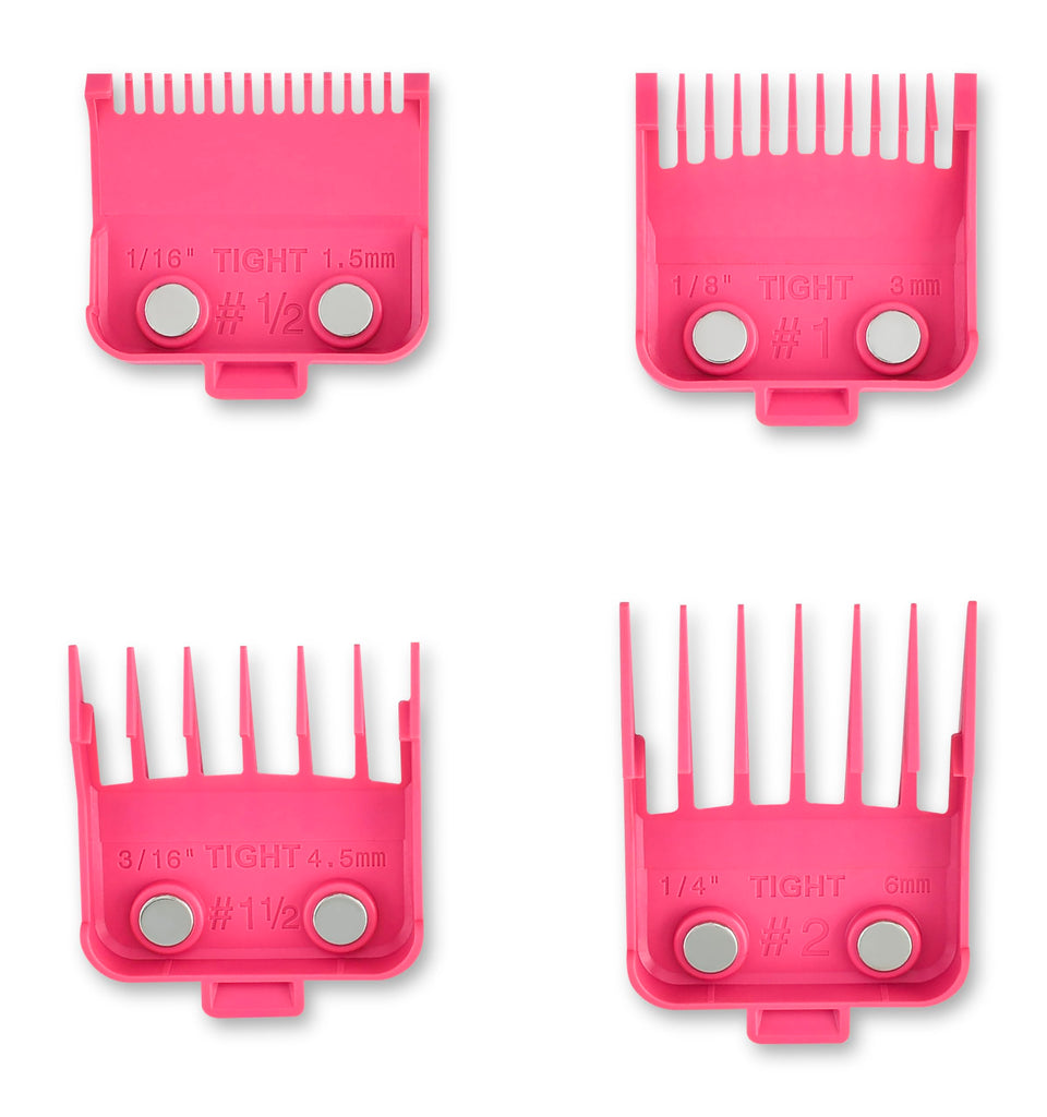 Stylecraft Dub magnetic guards pink 4-pack front view for precision.