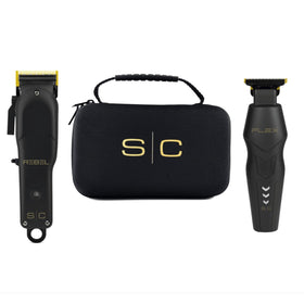 StyleCraft Flex Trimmer and Rebel Clipper set front view for on-the-go styling.