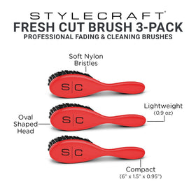 StyleCraft Fresh Cut brush with oval shape enables seamless blending.