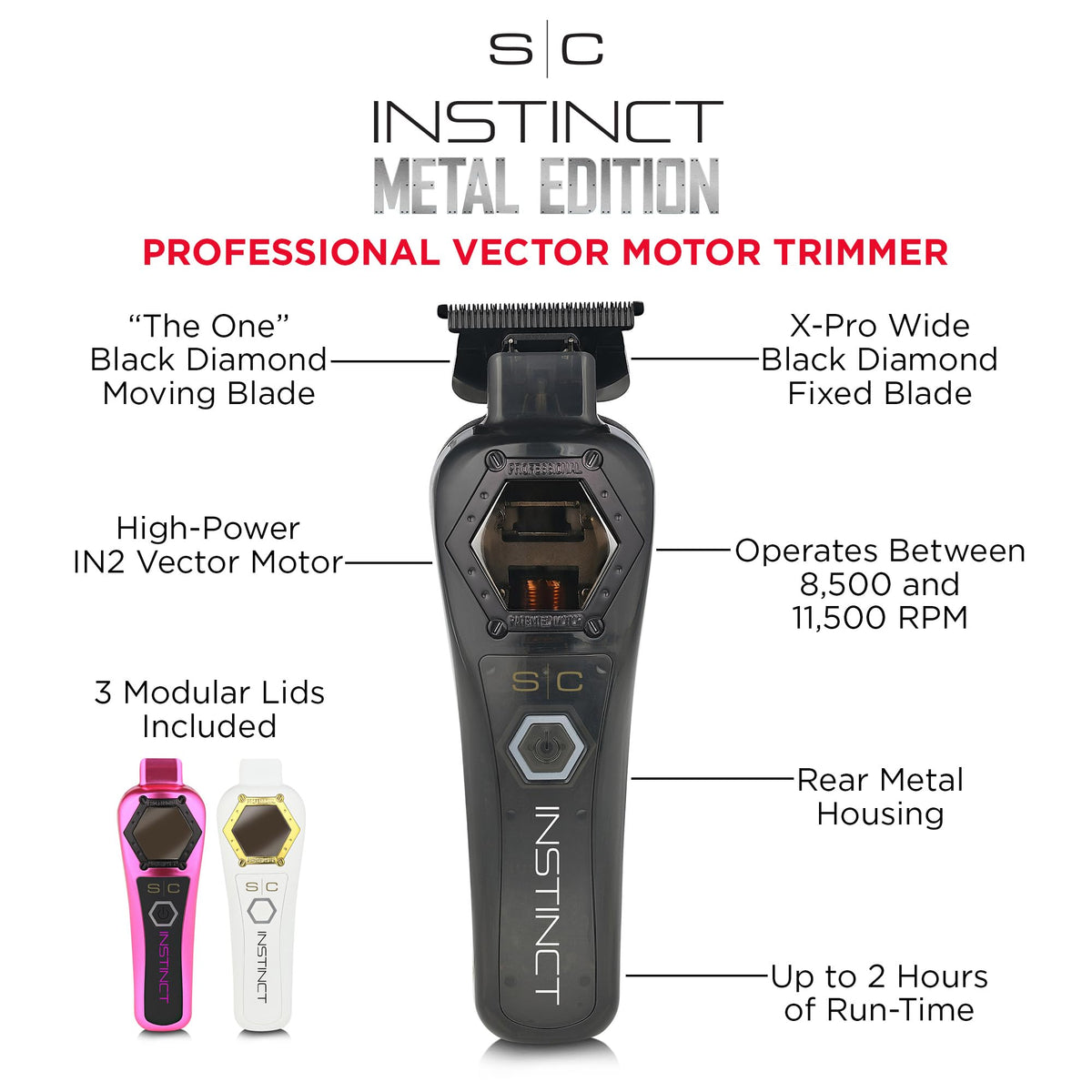 Stylecraft Instinct Metal Edition Blade Closeup ultra-sharp blade delivers clean lines