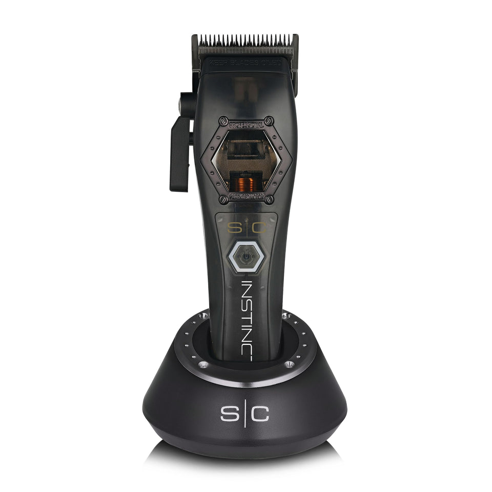 Stylecraft Instinct Metal Edition hair clipper with Vector Motor for precise control.