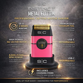 StyleCraft Instinct shaver side view highlighting ergonomic profile for easy handling