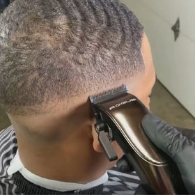 Professional barber setup with StyleCraft blades for reliable daily use.
