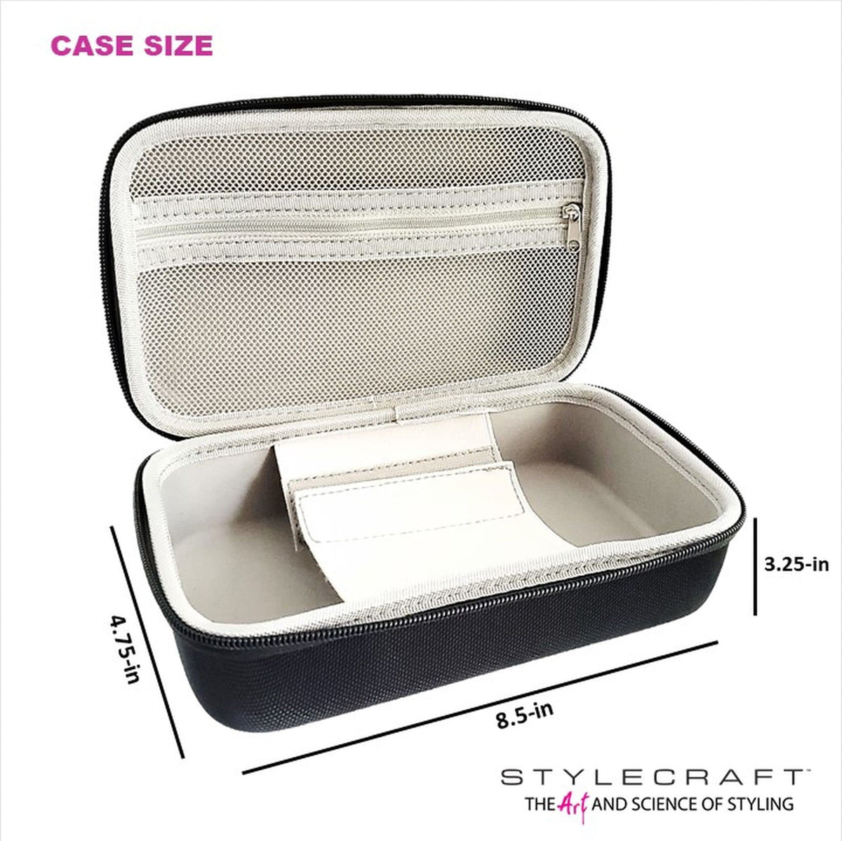 Stylecraft clipper case featuring a lightweight design for easy transport.
