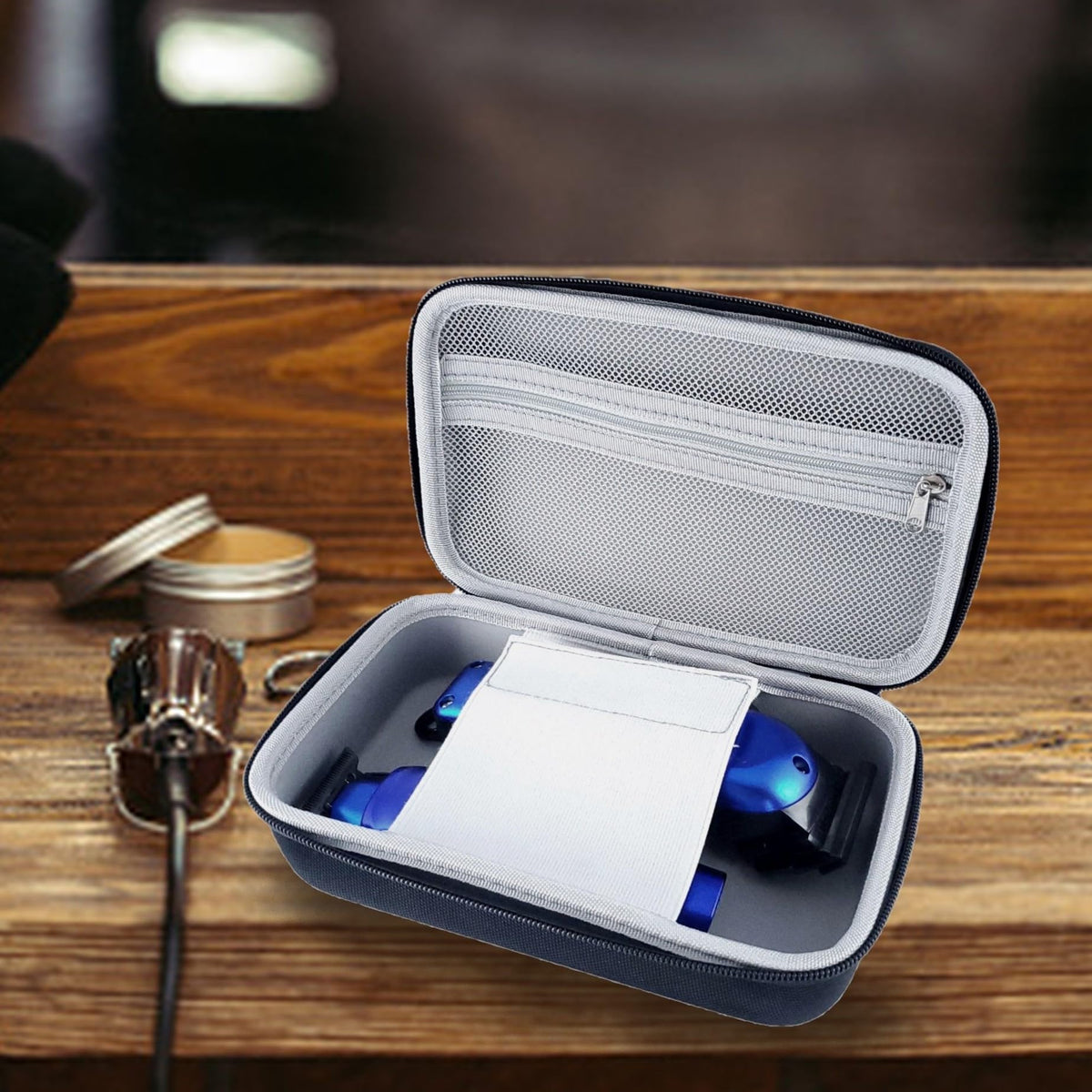 Stylecraft professional case with mesh pocket aiding tool organization.