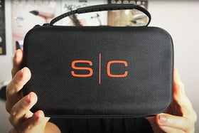 Stylecraft zippered travel case ready to carry blades and guards.