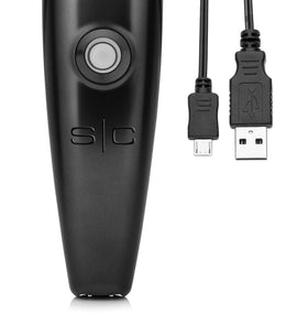 Stylecraft Protégé cordless clipper black blade closeup showing zero-gap precision