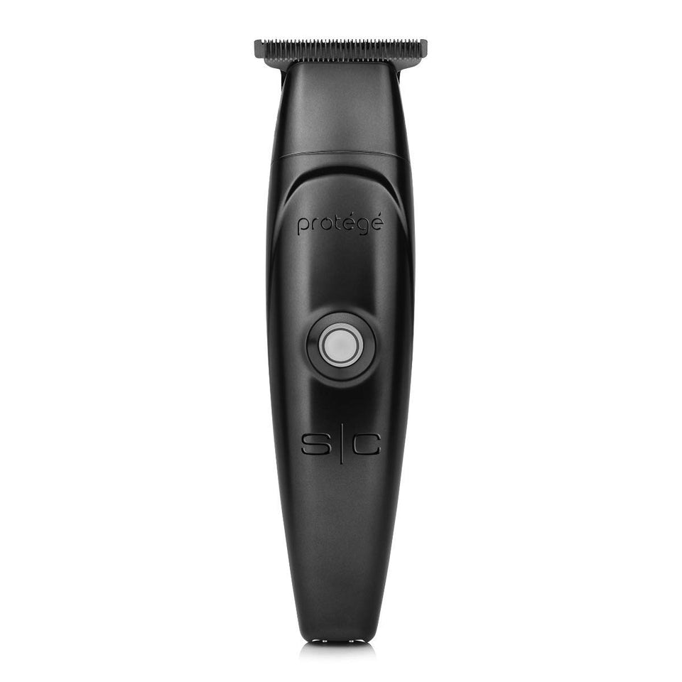 Stylecraft Protégé cordless clipper black front view for precise trimming on demand