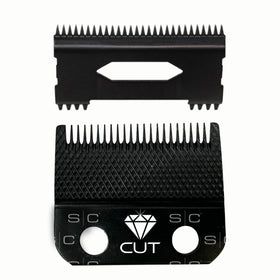 Stylecraft replacement diamond-cut fixed fade blade for precise blends