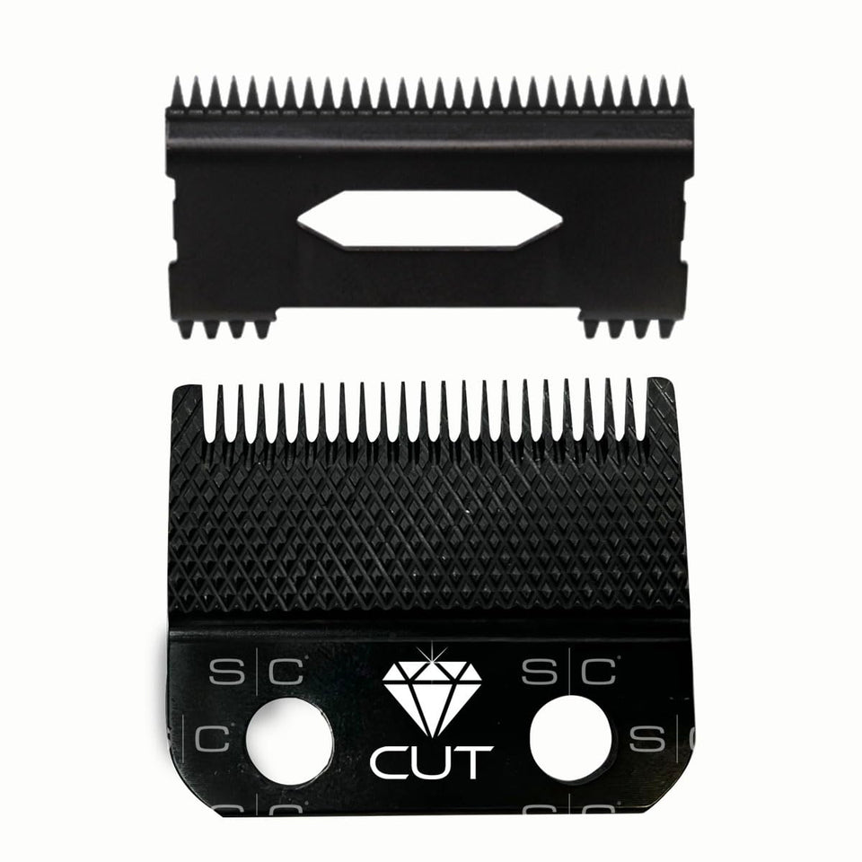 Stylecraft replacement diamond-cut fixed fade blade for precise blends