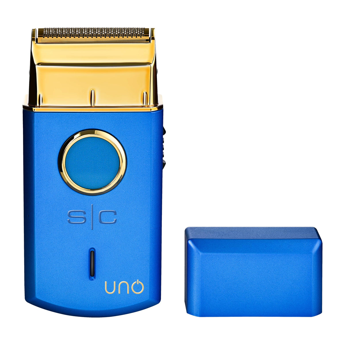 Stylecraft Uno cordless foil shaver front view, travel-ready compact design.