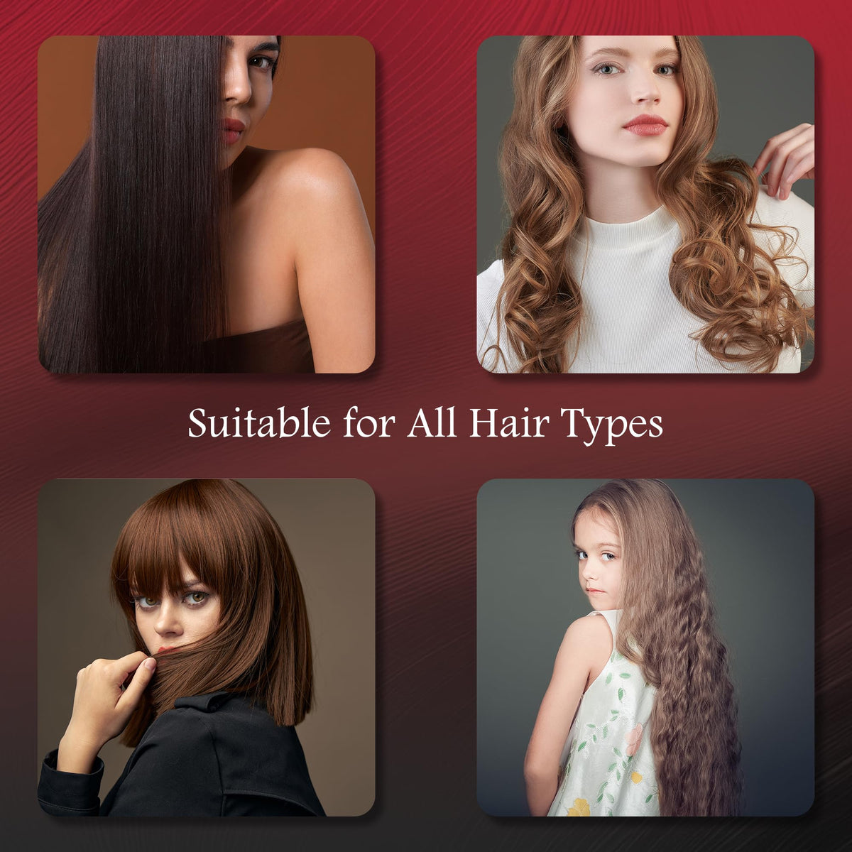 STYLEMATE air-cushioned pad reduces brush pressure during use.