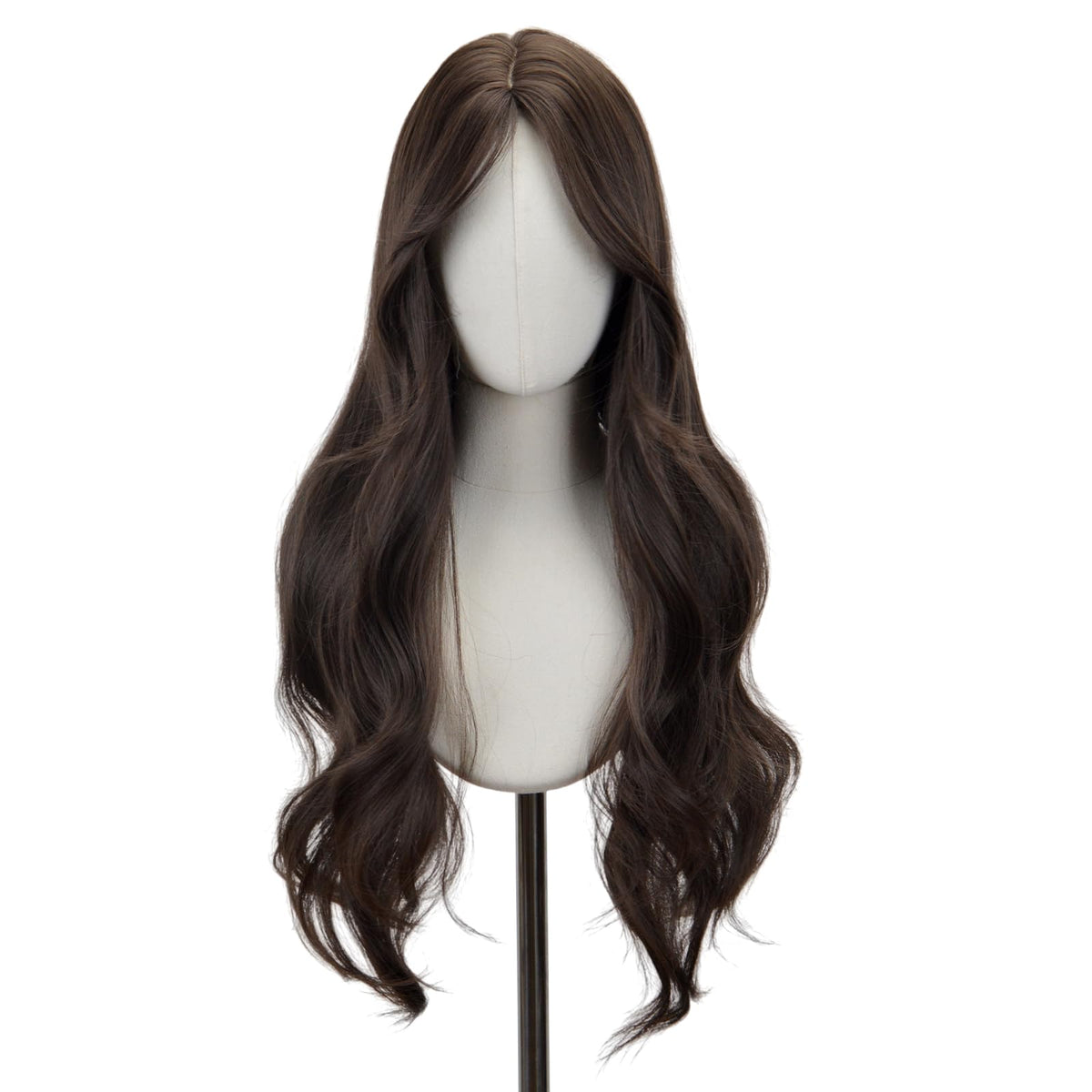 STYLER long brown wavy wig 26 inch for versatile cosplay and everyday looks