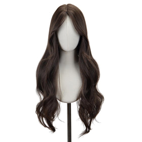 STYLER long brown wavy wig 26 inch for versatile cosplay and everyday looks