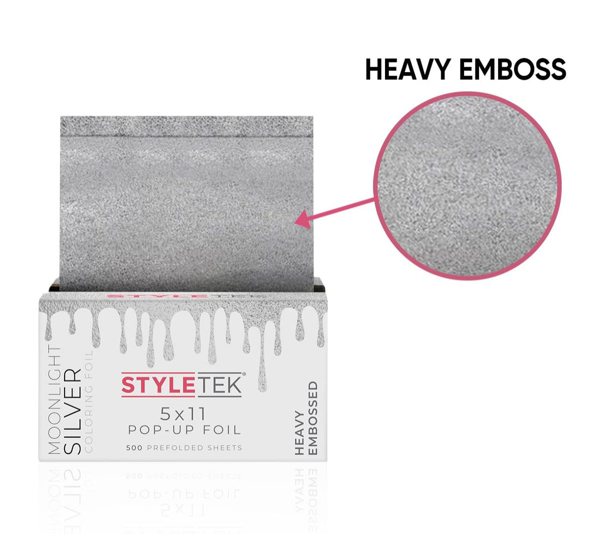 STYLETEK 5x11 pre-cut foil sheets for consistent wraps
