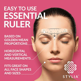 Stylia brow templates offer versatile styles for various facial features.