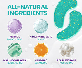 Stylia patches with hyaluronic acid infusion for deep hydration around the eyes.