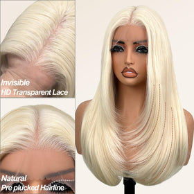 Su Mei.s glueless wig back view highlights full coverage and light density.
