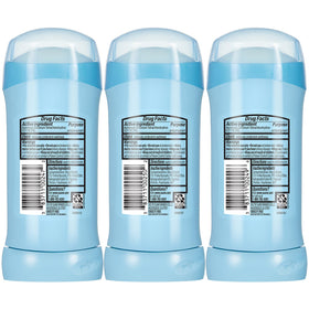 Suave 2.6 oz sticks in a compact trio for travel-ready protection.