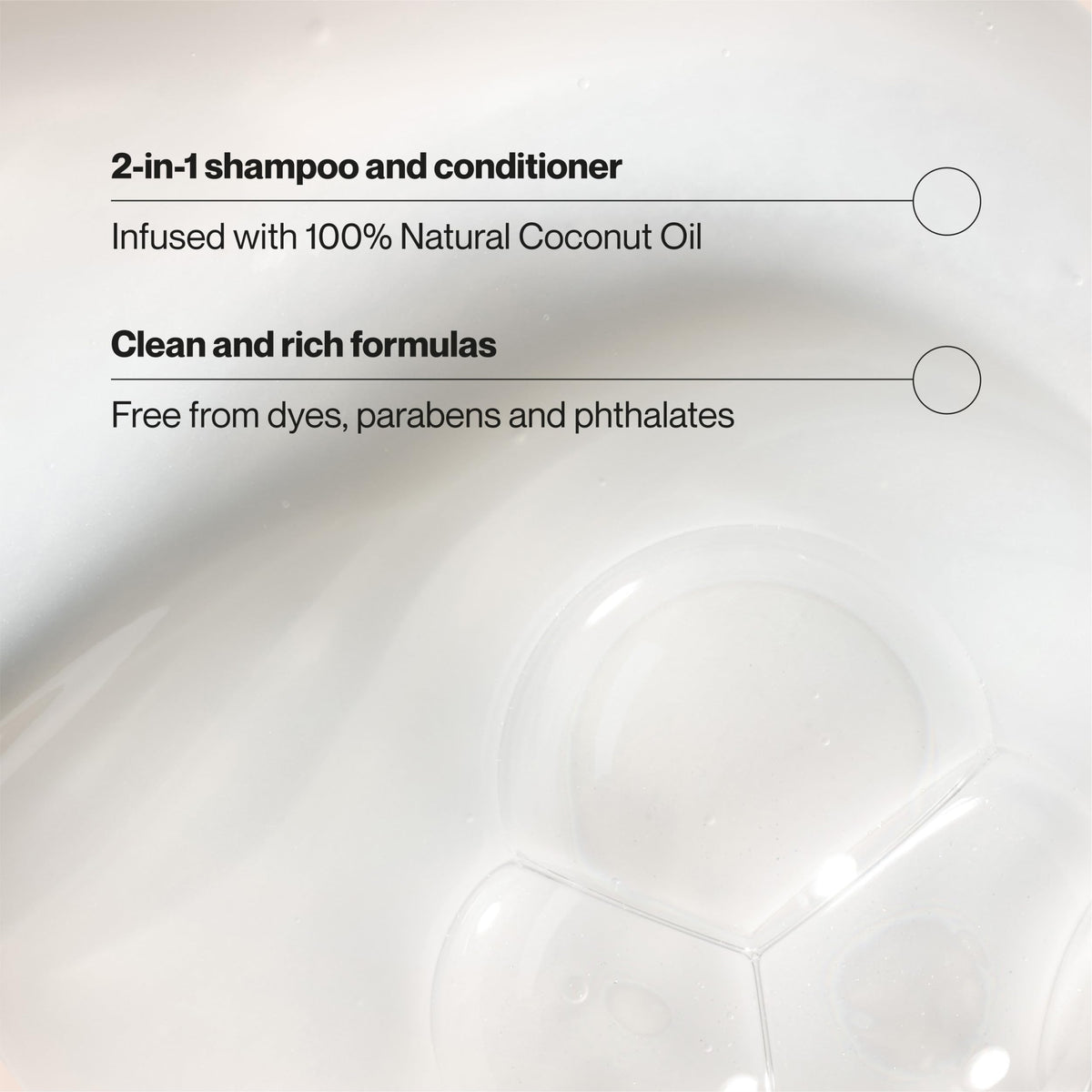 Suave 2-in-1 lather and rinse delivering quick, manageable hair
