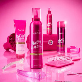 All hair types shown using lightweight hold and frizz control with Suave