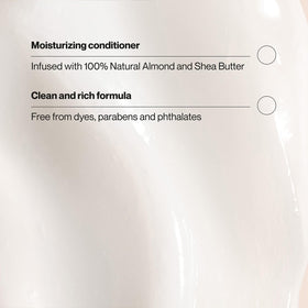 Front view shows the Suave conditioner bottle with almond and shea butter formula.