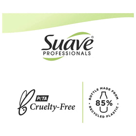 Lather action with rich foam from Suave Almond and Shea Butter shampoo.