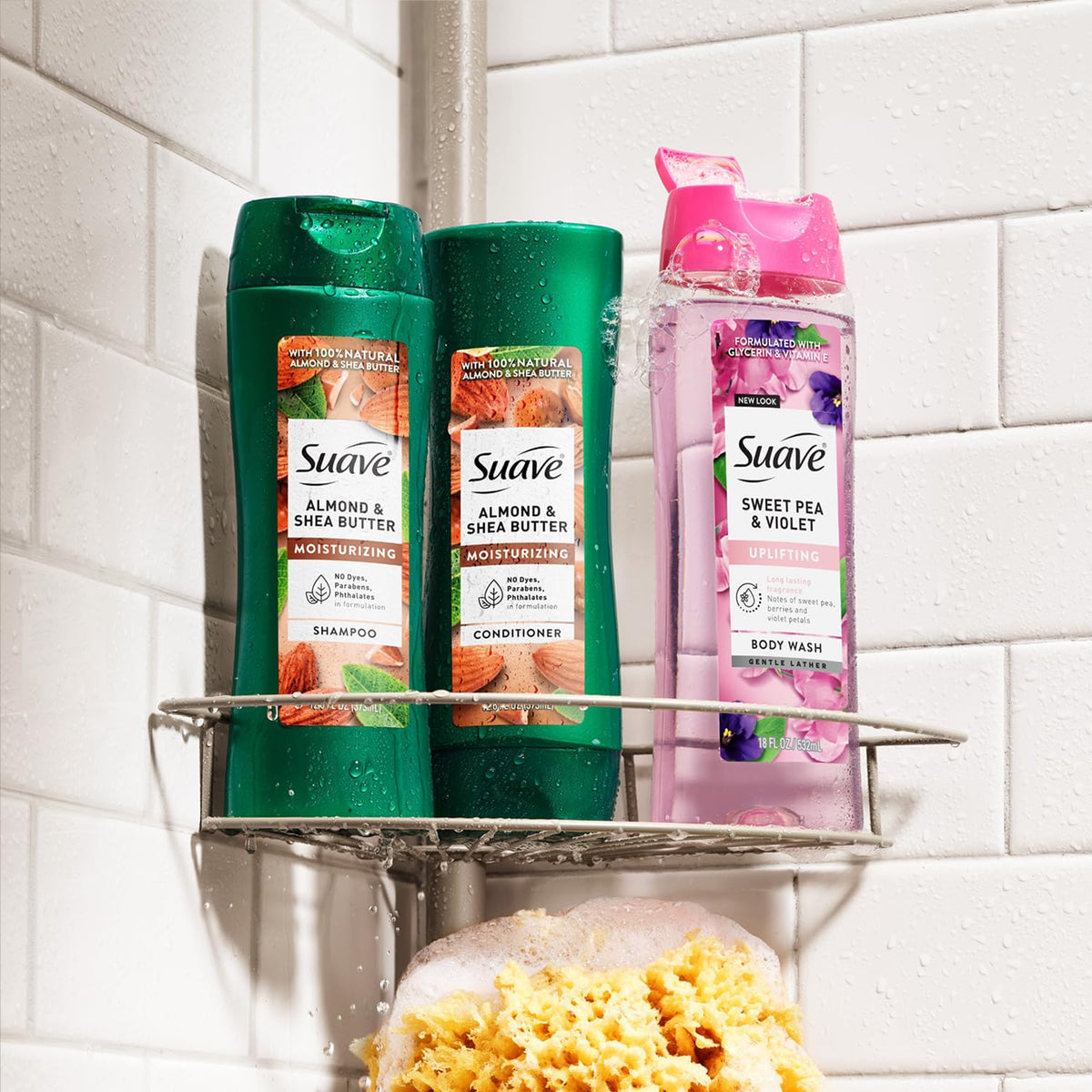 Bundle display shows both bottles on bathroom counter.