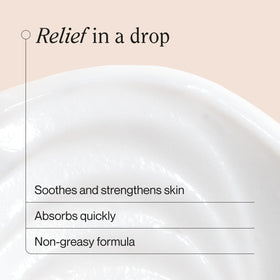 Hand-application scene of Suave Calming Relief Lotion for dry areas.