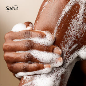 Suave Coconut Kiss ingredients label highlights glycerin and vitamin E.