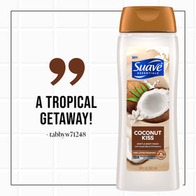 Suave Coconut Kiss offers long-lasting fragrance for a refreshing shower.