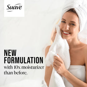 Vitamin E and algae nourish skin in Suave Coconut Kiss formula.