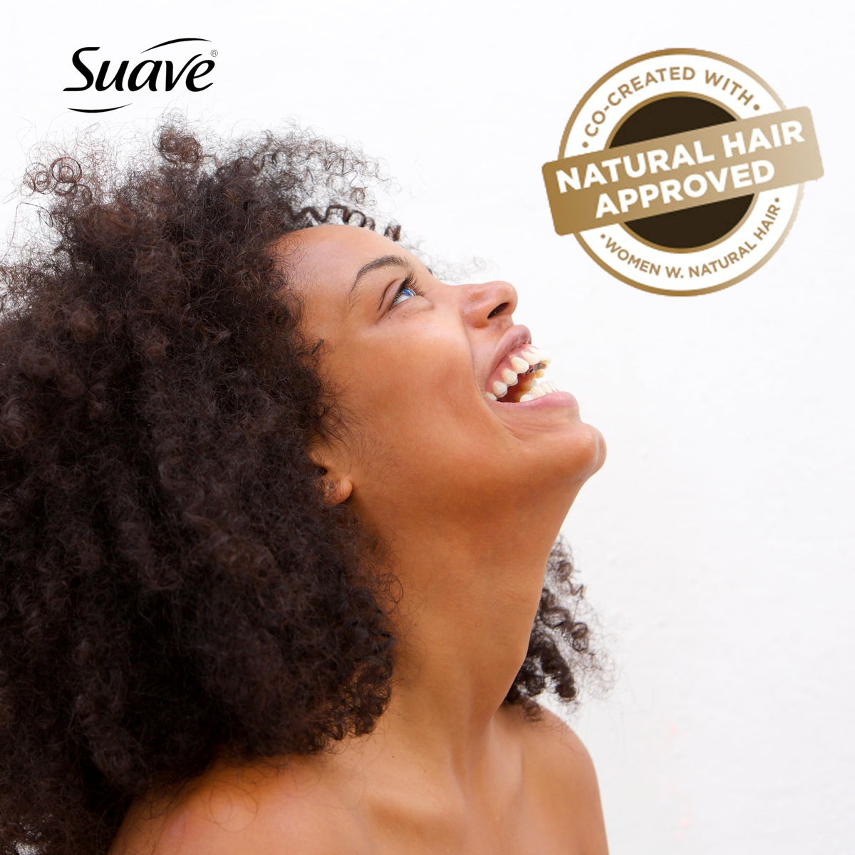 Suave Detangling Spray pump loosens knots on wet or dry curls