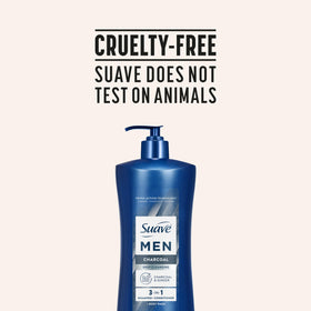 Suave energizing masculine scent lingering after rinse.