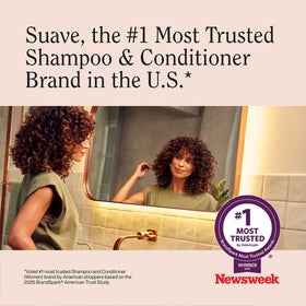Suave fragrance-rich, color-safe sulfate-free shampoo.