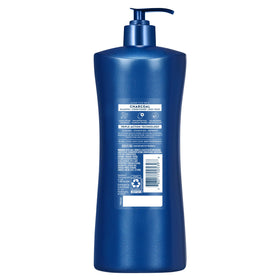 Suave gym shower scene demonstrating convenient all-in-one cleansing.