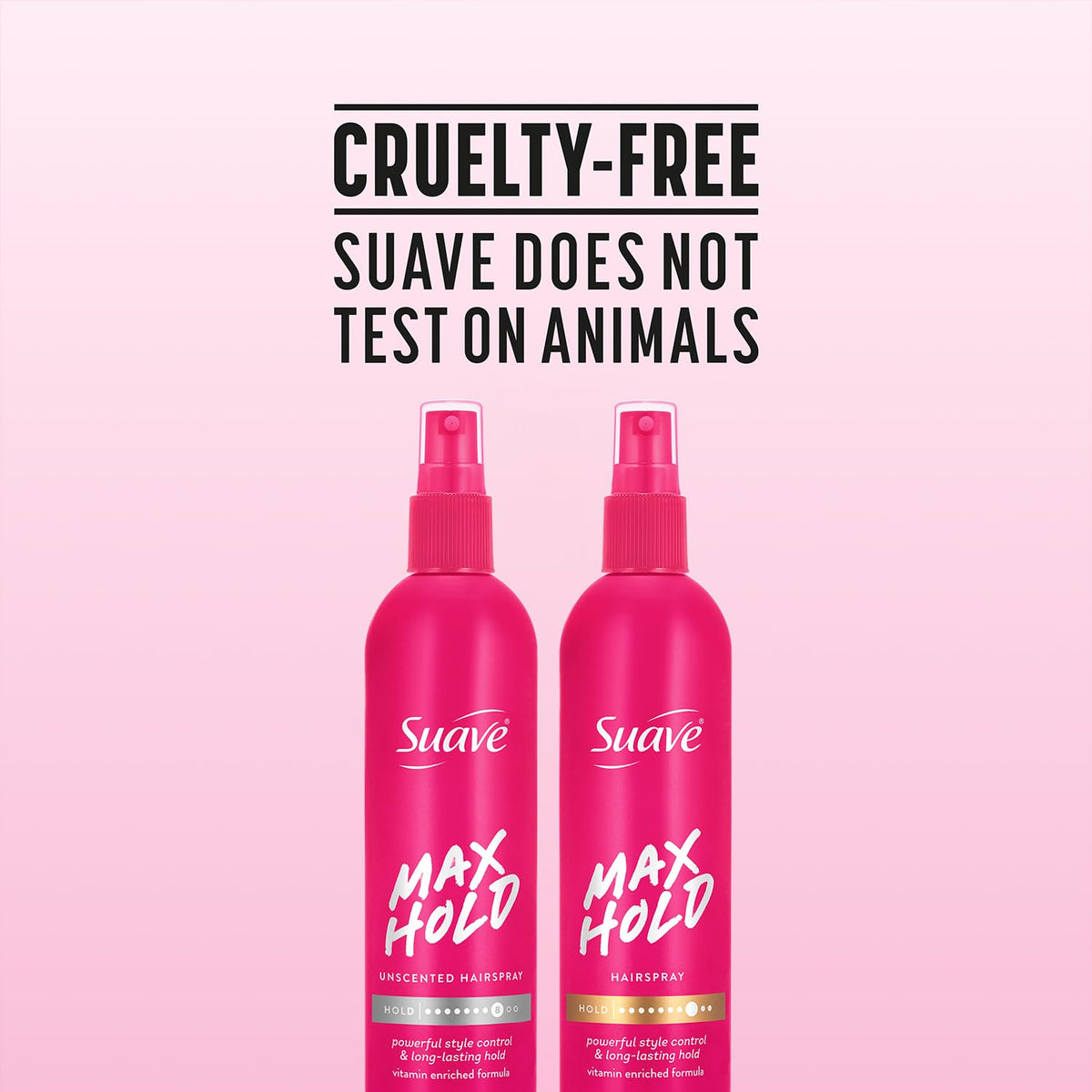 Suave Hairspray Max Hold bundle lifestyle shot ready for daily routines